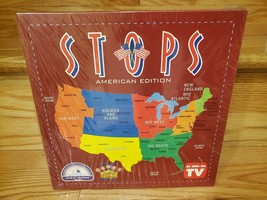 STOPS American Edition Board Game 1998 US States Trivia Educational NEW ... - $46.74