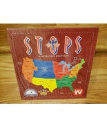 STOPS American Edition Board Game 1998 US States Trivia Educational NEW ... - $888.41 MXN