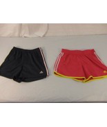 Adult Women&#39;s Adidas Pink Yellow Athletic Shorts &amp; Adidas Blue Pink Shor... - £16.75 GBP