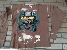 Guns N Roses Brodé Premium Ls Thermique T-Shirt ~ Jamais Worn ~ M L XL - $49.01
