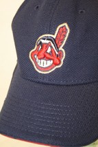 Cleveland Indians Chief Wahoo New Era Navy Blue Lg-XL Batting Practice Cap Hat - £59.21 GBP