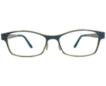 Prodesign Brille Rahmen 6301 C.9321 Grau Blau Grün Rechteckig 50-15-130 - £51.58 GBP