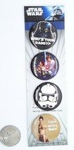 Star Wars Pin Back Button Set Vader ,Group ,Stormtrooper ,Leia  Size 1 1/2&quot; - $6.99