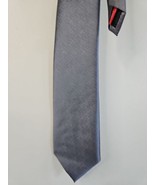 Billy London Gray Solid Pattern Neck Tie, Narrow, 100% Polyester - $16.85 CAD