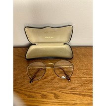 Giorgio armani Eyeglasses brown and gold Valentino frames with case - £56.02 GBP
