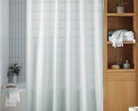 Haven 72-inch x 72-inch Organic Cotton Pebble Stripe Shower Curtain in S... - £22.36 GBP