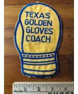 Texas Golden Gloves Coach Patch 6.5&quot; x 4&quot; Vintage Blue Gold - £22.70 GBP