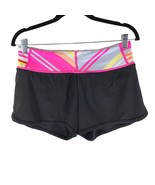 Lululemon Groovy Run Short Black Quilt Summer13 7 Black Pink Stripe 8 - £19.17 GBP