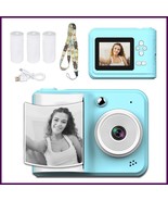 Kids Instant Print Camera 48MP 1080P Video + 3 Paper Rolls Gift for Chil... - €27,52 EUR+