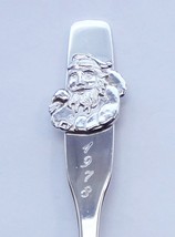 Collector Souvenir Spoon Merry Christmas 1978 Santa Claus Emblem - $2.99