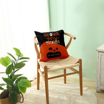 Home Halloween Pumpkin Linen Pillow Cover - $10.20