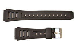 19mm  Watch Band  Strap FITS Casio  W-71 W-71MV  W-86 Rubber Black - £10.35 GBP