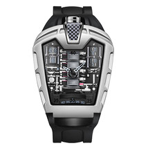 Personalized Mens Watch Silicone Quartz Watch Mens Sports Watch - £33.28 GBP