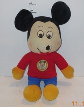 Vintage Disney Mickey Mouse 12&quot; plush toy RARE HTF - £19.26 GBP