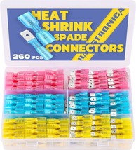 Haisstronica 260Pcs Heat Shrink Spade Connectors-Electrical Wire - $33.98