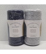 Nook Theory Macrame Cord 2 Pack - Deep Blue &amp; Light Gray 3 mm 109 Yards ... - $379.53 MXN