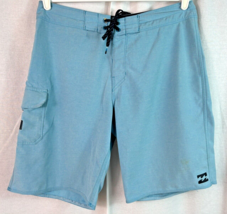 Billabong Platinum X All Day Blue Surf Board Shorts Sz 30 w/ Drawstring &amp; Pocket - £11.62 GBP
