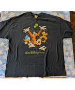 Walt Disney World Double Sided T Shirt Mickey Mouse Goofy Donald Duck Pl... - £14.48 GBP
