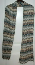 Autumn Cashmere Fashion Luxury Women's Scarf Multicolor Gray Brown 11 x 80 - £43.51 GBP