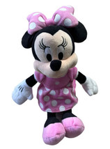 Disney Just Play Minnie Mouse Plush Doll Pink Polka Dot Dress Bow Sings Talks 10 - £11.06 GBP