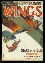 Wings Pulp #9 September 1928- WWI aviation Fiction House- George Bruce- VG - £135.95 GBP