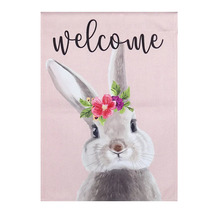 Evergreen Easter Bunny Garden Flag - 2 Sided Message, 12.5&quot; x 18&quot; - $18.00