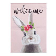 Evergreen Easter Bunny Garden Flag - 2 Sided Message, 12.5&quot; x 18&quot; - $342.65 MXN
