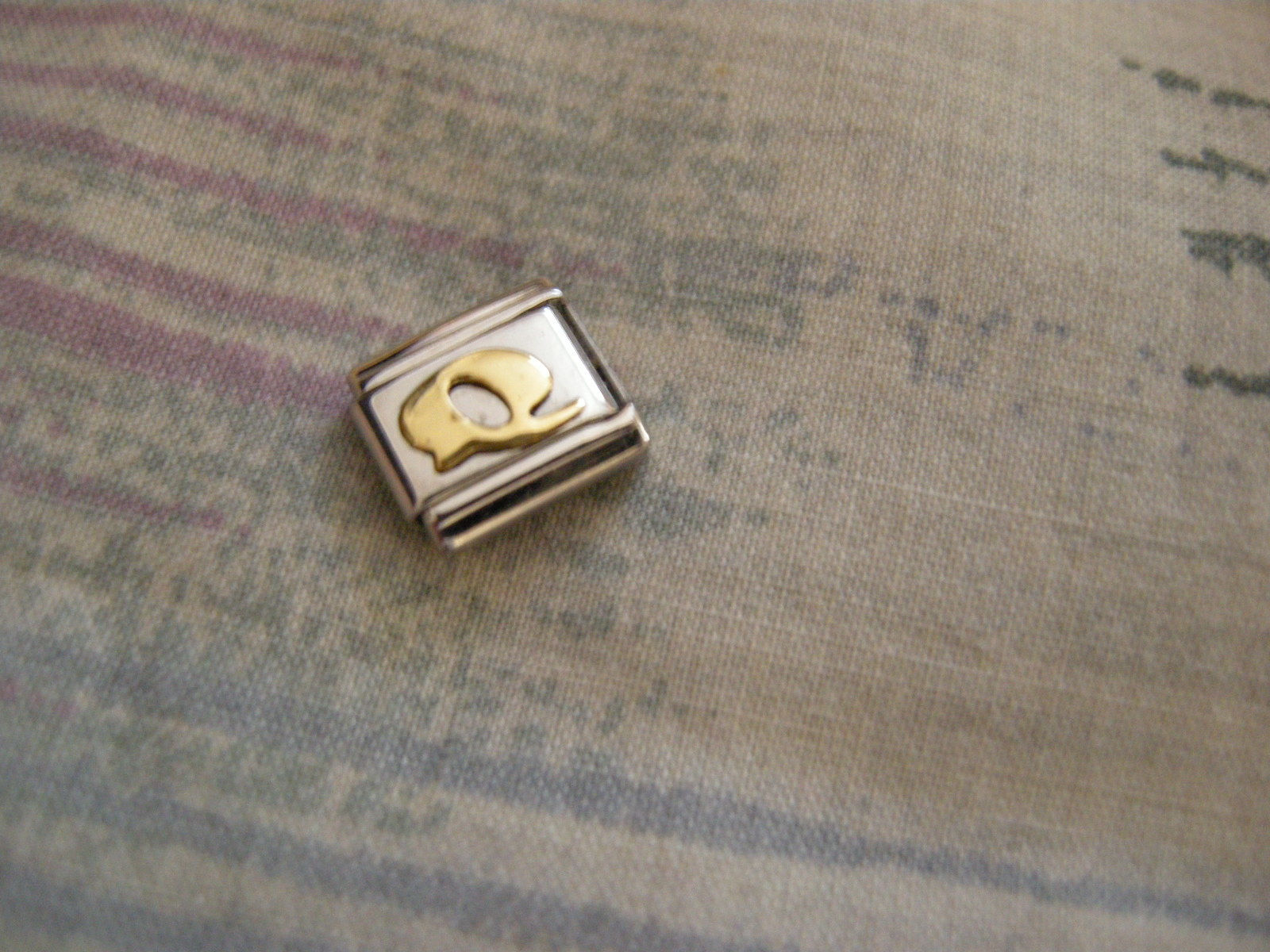 ESSENZA GOLD PLATED ITALIAN CHARM - LINKS TOGETHER MAKES A BRACELET - LE... - $0.98