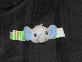 Garanimals Baby Infant Elephant Stripe Stuffed Plush Wrist Rattle Toy - £12.65 GBP