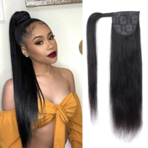 Alisfeel Straight Human Hair Ponytail Clip In Extensions 100 Unprocessed - $29.01