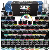 Pouring Masters 48 Color Ready To Pour Acrylic Pouring Paint Set - Premi... - $91.99