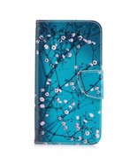 Green Blue Wallet Case for Apple iPhone X XS - Plum Blossum Kickstand Co... - £2.35 GBP