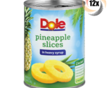 12x Cans Dole Fruit Pineapple Slices In Heavy Syrup | 20oz | Fast Shipping! - $58.71