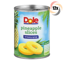 12x Cans Dole Fruit Pineapple Slices In Heavy Syrup | 20oz | Fast Shipping! - £46.12 GBP