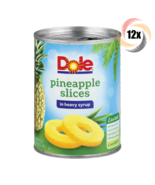 12x Cans Dole Fruit Pineapple Slices In Heavy Syrup | 20oz | Fast Shipping! - £46.38 GBP