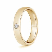 ANGARA Natural Diamond Wedding Band for Men in 14K Gold (Grade-HSI2, 0.11 Ctw) - £723.69 GBP
