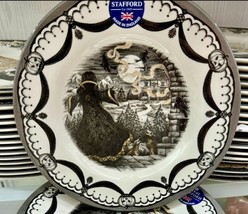 Royal Stafford Halloween 8” Guardian Sorcerer Salad Plates - NEW 2024 Se... - $4,568.88 MXN