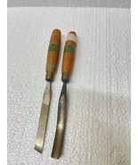 2- Vintage Henry Taylor Wood Carving Tools Sheffield England No. 2, No. 17 - $86.30 CAD