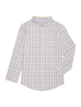 Wonder Nation ~ Boy Size Large (10/12) Long Sleeve ~ Button Down Plaid S... - $20.00