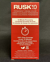 RUSK In 10 Permanent Cream Color Kit ~ 100% Gray Coverage ~10 Minute Processing - £9.39 GBP
