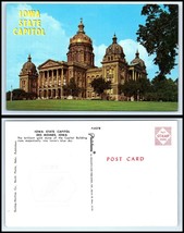 IOWA Postcard - Des Moines, Capitol Building A43 - $52.50 MXN