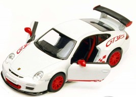 Porsche 911 GT3 RS 1:36 Scale 5inch Die Cast Model Toy Sports Car - White - $193.46 MXN