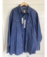NEW Vintage Wrangler DENIM Western Shirt Mens 20-36 Big 2XL XXL   90s - $28.71