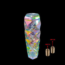 150MM Neo Chrome 3D-Diamond Crystal Bubble Manual Gear Stick Shift Knob Shifter - £13.28 GBP