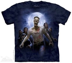 Zombie Horde Charging Hand Dyed T-Shirt Walking Dead Style The Mountain UNWORN - £18.65 GBP+