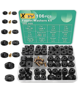 106 PCS Faucet Washer Assortment Kit with Assorted Flat and Beveled Rubb... - $14.54