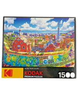Kodak Premium Puzzles Park Guell Barcellona 1500 Piece Colorful City Villas - £19.01 GBP