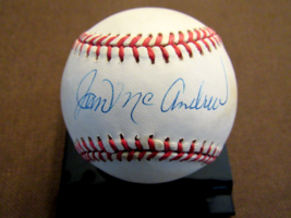 JIM MCANDREW 1969 W.S. CHAMPS NEW YORK METS SIGNED AUTO VINTAGE ONL BASE... - £54.48 GBP