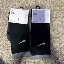 Nike Spark Cushioned Running Crew Socks - Black - Men’s 10-11.5 *LOT OF ... - $22.99