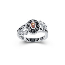 Women&#39;s class ring fully customized for high school and college, Sterlin... - £93.30 GBP